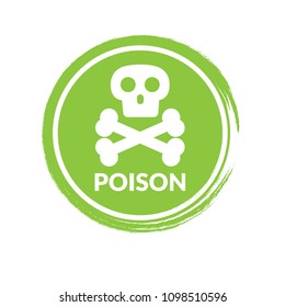 poison icon. vector illustration