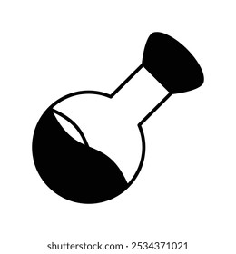 poison icon with white background vector stock illustration