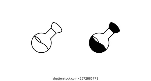 poison icon with white background vector stock illustration