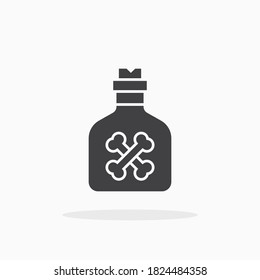 Poison icon. For your design, logo. Vector illustration.