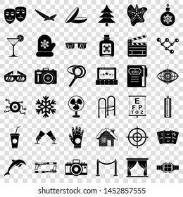 Poison icons set. Simple style of 36 poison vector icons for web for any design