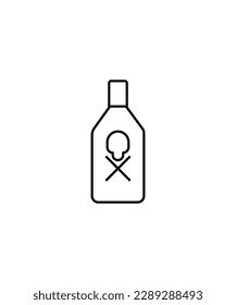 poison icon,vector best line icon.