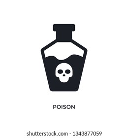 poison isolated icon. simple element illustration from science concept icons. poison editable logo sign symbol design on white background. can be use for web and mobile