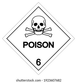 Poison Label Symbol Sign ,Vector Illustration, Isolate On White Background Label .EPS10