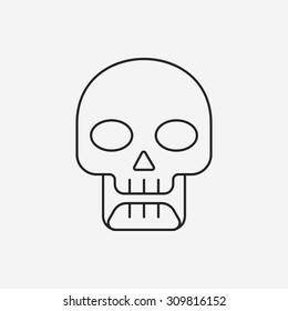 Poison line icon