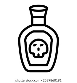 Poison Line Icon Design For Personal And Commercial Use