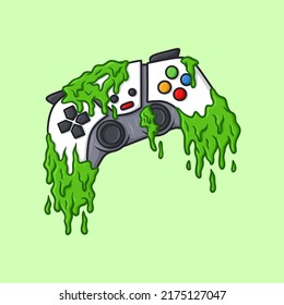 The poison melts joystick game Illustration Controller Vector