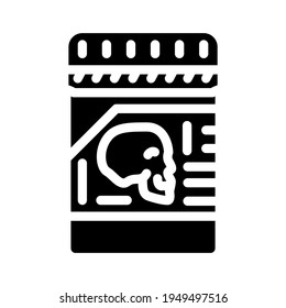 vector de icono de glifo de paquete venenoso. signo de paquete de veneno. símbolo de contorno aislado ilustración negra