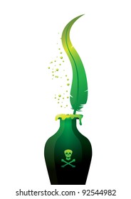 POISON PLUME AND BOTTLE WHITE