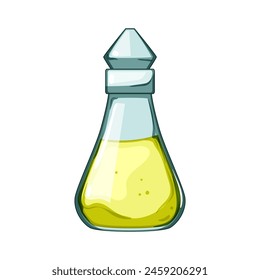 poison potion bottle cartoon. halloween alchemist, jar game, flask apothecary poison potion bottle sign. isolated symbol vector illustration