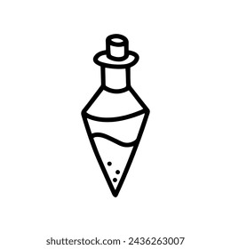 Poison and potion. Vector magic element. Vector Poison. Line element.