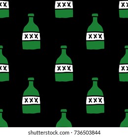 poison seamless doodle pattern