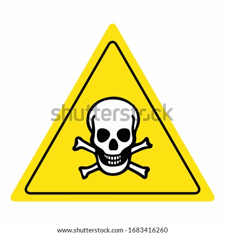Poison sign icon vector, eps10
