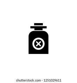 poison vector icon. poison sign on white background. poison icon for web and app