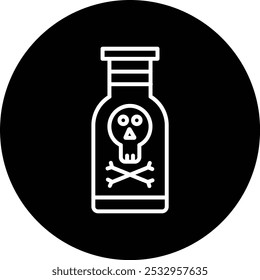 Poison Vector Illustration Detailed Icon