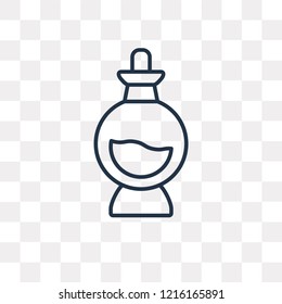 Poison vector outline icon isolated on transparent background, high quality linear Poison transparency concept can be used web and mobile