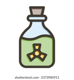 Poison Vector Thick Line Filled Colors Icon For Personal And Commercial Use.
