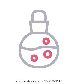 poison vector thin line icon 