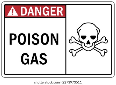 Señal y etiquetas de advertencia de intoxicación