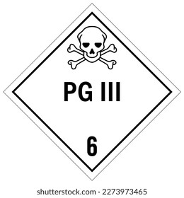 Poison warning sign and labels placard