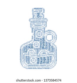 poison word cloud. tag cloud about poison