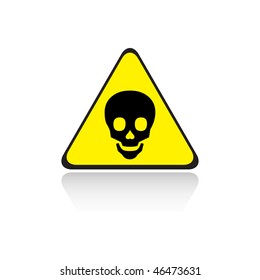 poison yellow sign