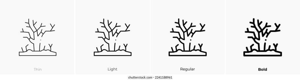 poisoned icon. Thin, Light Regular And Bold style design isolated on white background