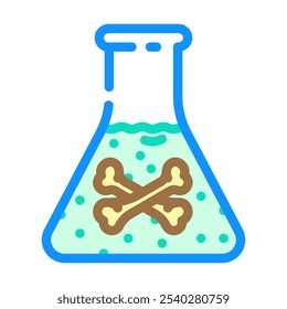 poisoning household injury accident color icon vector. poisoning household injury accident sign. isolated symbol illustration