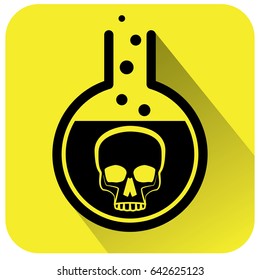 Poisonous Chemical warning sign. Vector illustration