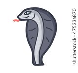 Poisonous Cobra Vector Icon