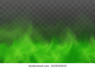 Poisonous gas, dust and smoke effect. Unpleasant smell of fog, smell of steam, smoke, Gas vector illustration. On a transparent background.