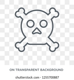 Poisonous icon. Trendy flat vector Poisonous icon on transparent background from Health and Medical collection. High quality filled Poisonous symbol use for web and mobile