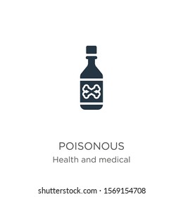 Poisonous icon vector. Trendy flat poisonous icon from health and medical collection isolated on white background. Vector illustration can be used for web and mobile graphic design, logo, eps10