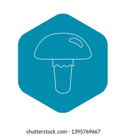 Poisonous mushroom icon. Outline illustration of poisonous mushroom vector icon for web