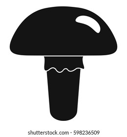 Poisonous mushroom icon. Simple illustration of poisonous mushroom vector icon for web