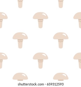 Poisonous mushroom pattern seamless flat style for web vector illustration