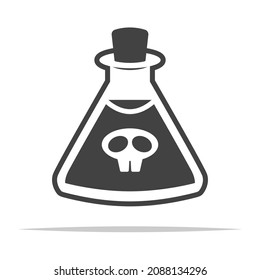 Poisonous potion icon transparent vector isolated