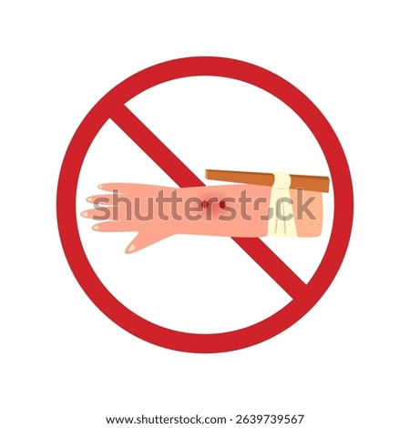 poisonous snake bite concept. vector illustration