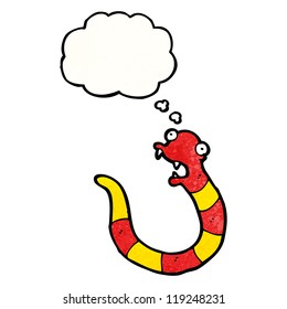 caricatura de serpiente venenosa