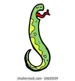 caricatura de serpiente venenosa