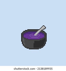 poisonous soup in pixel style