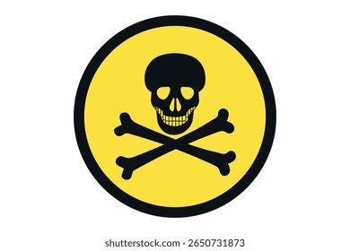 poisons and toxins logo symbol in yellow black color vector design