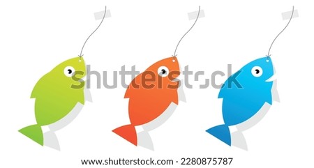 Poisson d'avril, April Fool day in french language [[stock_photo]] © 