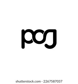 POJ initial letter monogram logo initial
