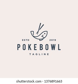 Poke Fish Bowl Logo Design