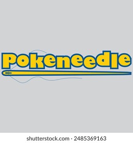 Pokeneedle Tipografía Creativa Diseño De Logotipos