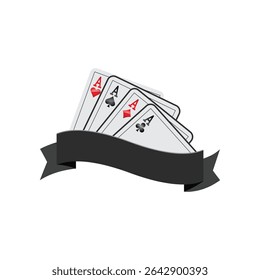 poker abstract logo modern style