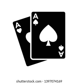 poker - ace icon vector design template