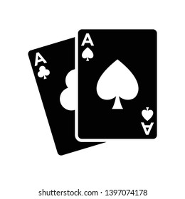 poker - ace icon vector design template