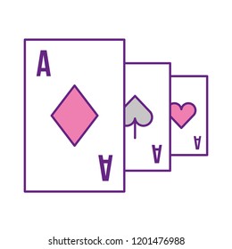 poker aces cards casino game